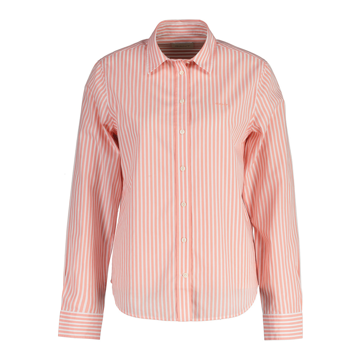 Damen Bluse Regular Fit Popeline Hemd mit Streifen