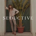 Seductive Damen Hose Kimberly Striped Jersey