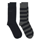 Gant Herren Socken Doppelpack gestreift Barstripe and Solid