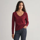 Gant Damen Extrafine V-Neck Pullover