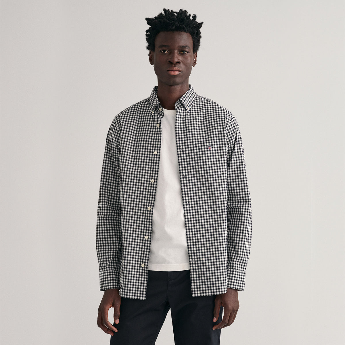 Gant Herren Regular Poplin Gingham Hemd