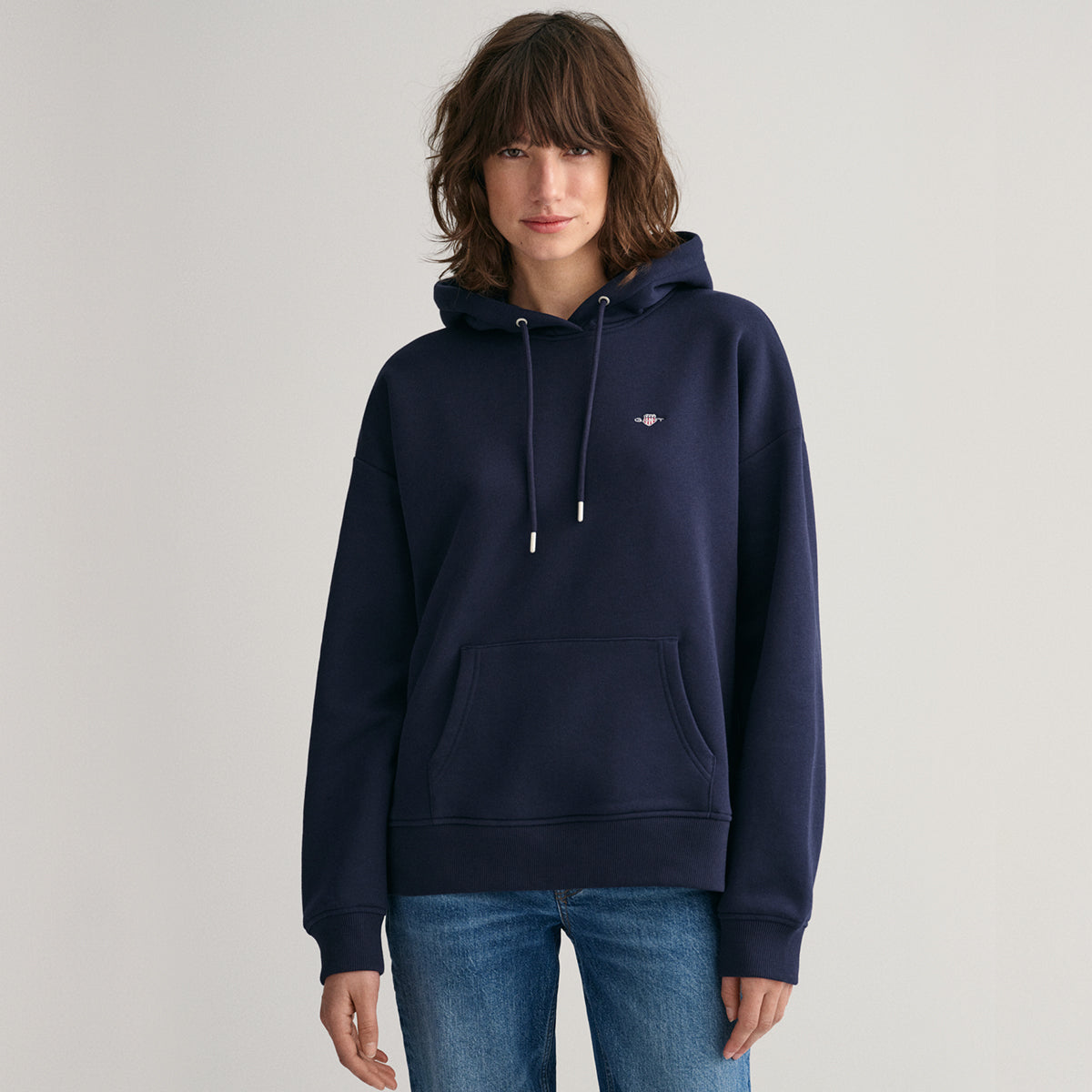 Gant Damen Kapuzenpullover Relaxed Shield Hoodie