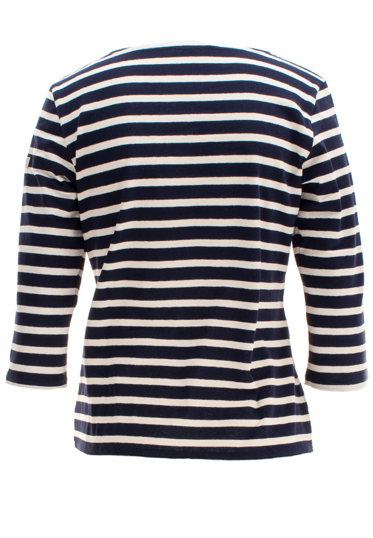 Saint James Damen Shirt 3/4 Arm Maritim Huitriere III