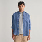 Gant Herren Regular Untucked Leinen Hemd