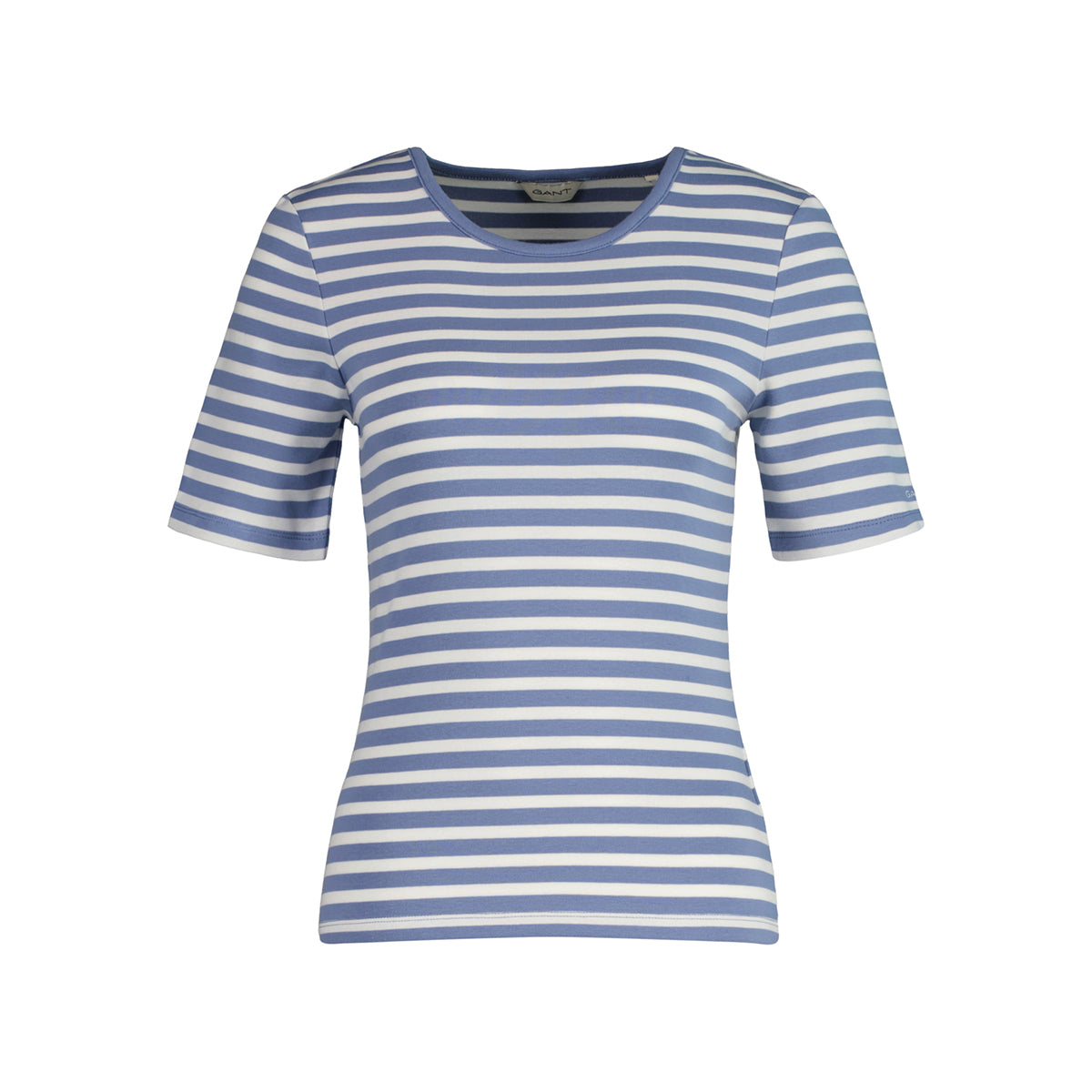 Gant Damen T-Shirt 1x1 gerippt mit Streifen