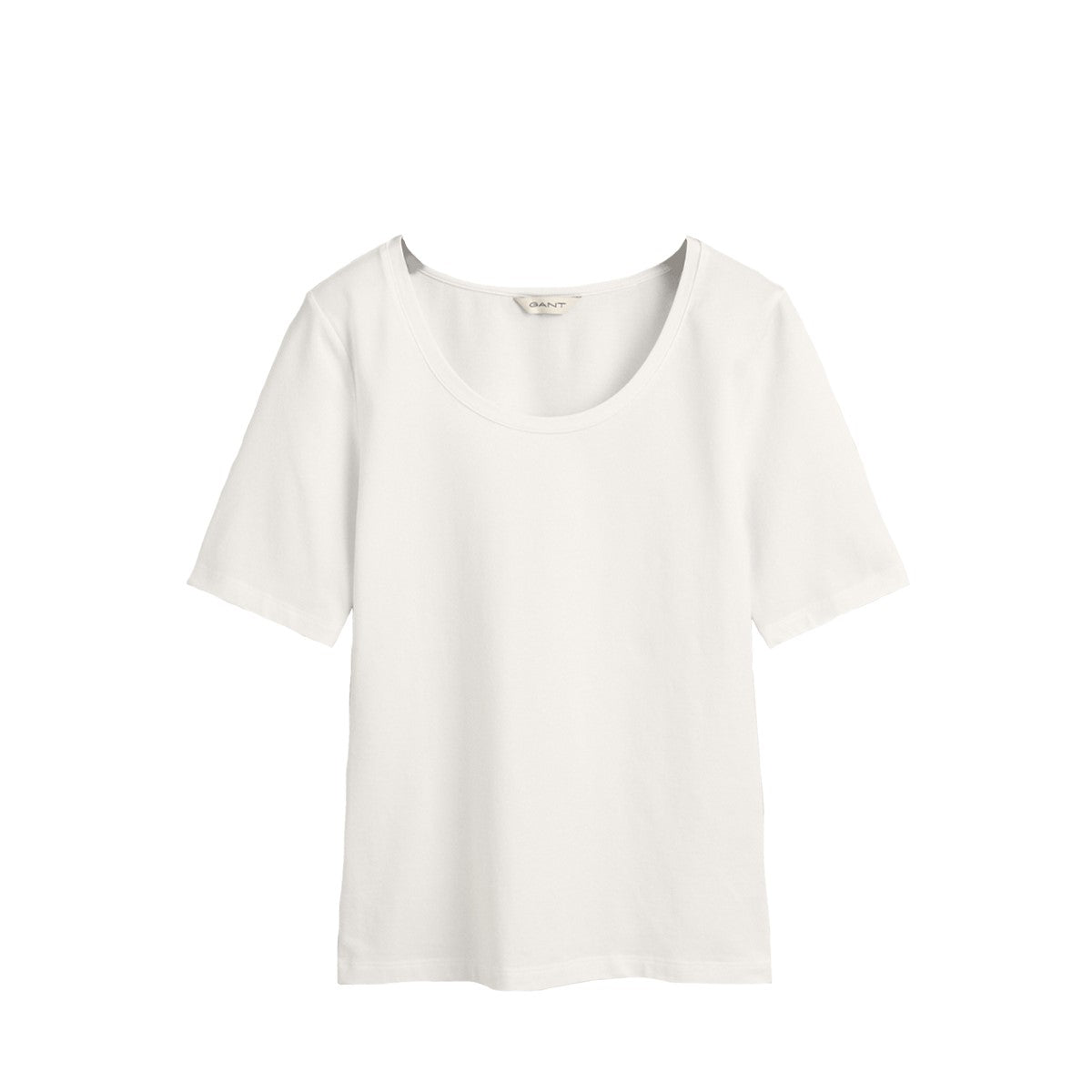 Gant Damen Shirt Scoop Neck Top mit U-Ausschnitt