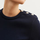 Saint James Damen Pullover Maree II U aus reiner Schurwolle