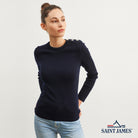 Saint James Damen Pullover Maree II U aus reiner Schurwolle