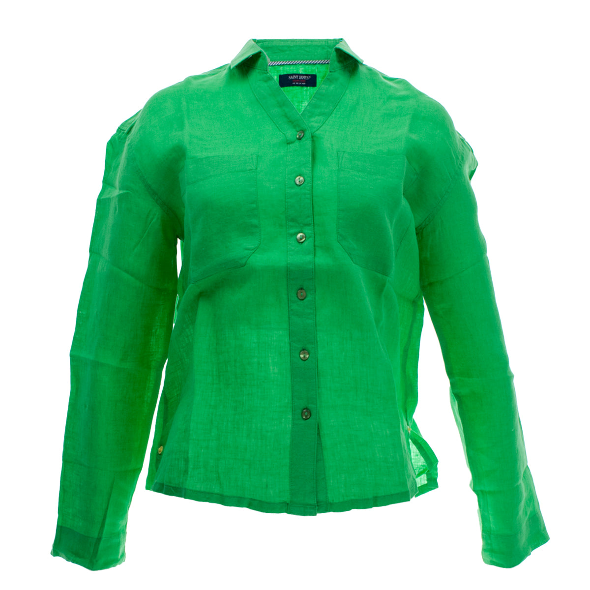 Saint James Damen Bluse Charlene Ml aus Leinen